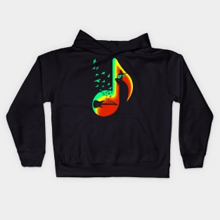 Music Guitar Player Kids Hoodie